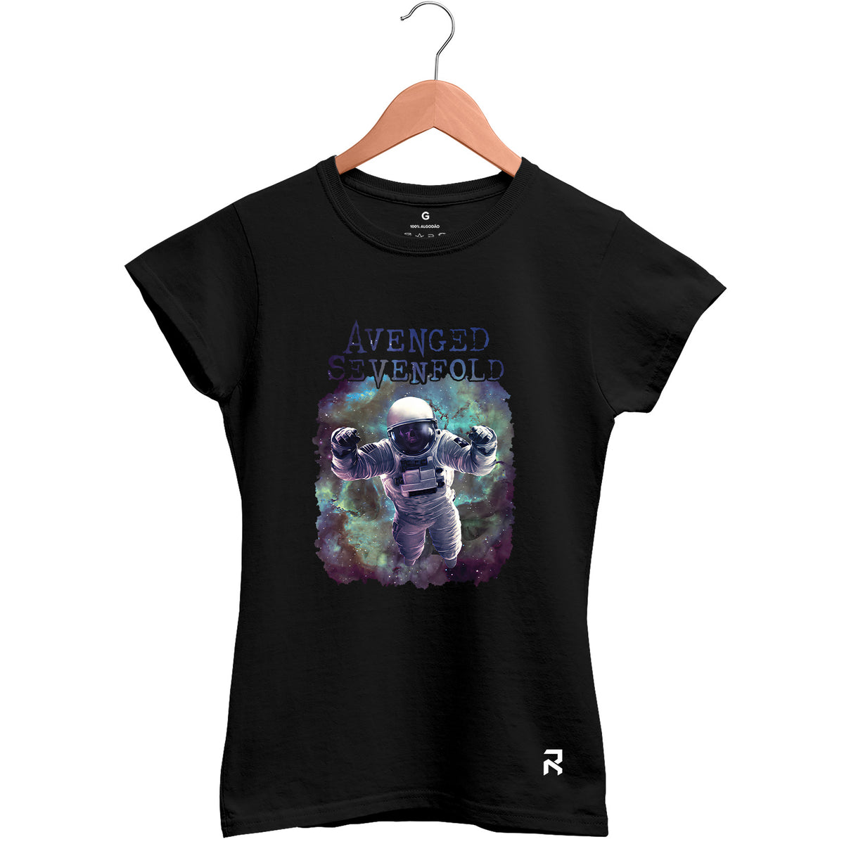 Camiseta Baby Look Feminina Astronauta Avenged