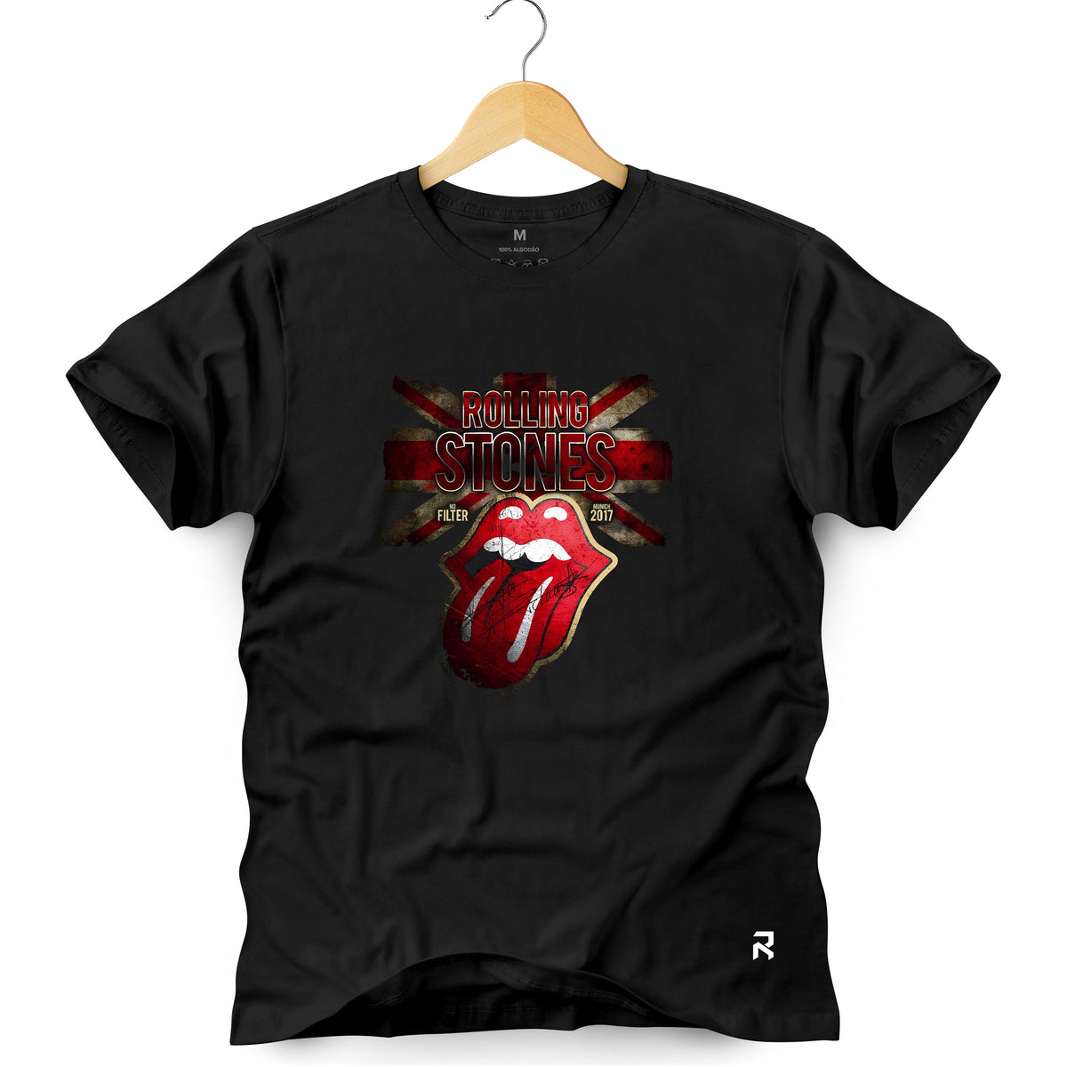 Camiseta Masculina Bandeira Rolling Stones