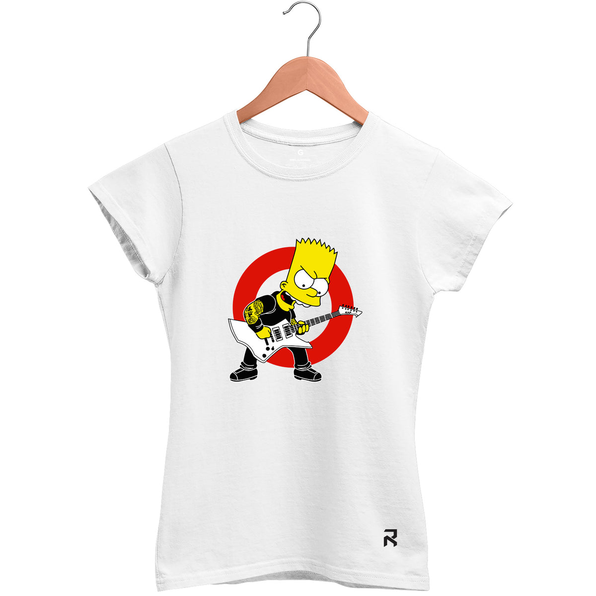Camiseta Baby Look Feminina Bart Roqueiro