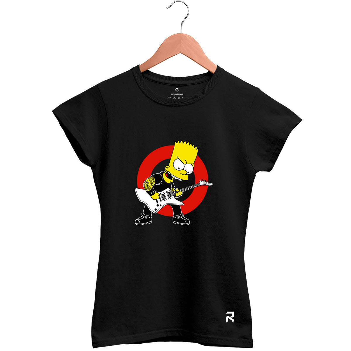 Camiseta Baby Look Feminina Bart Roqueiro