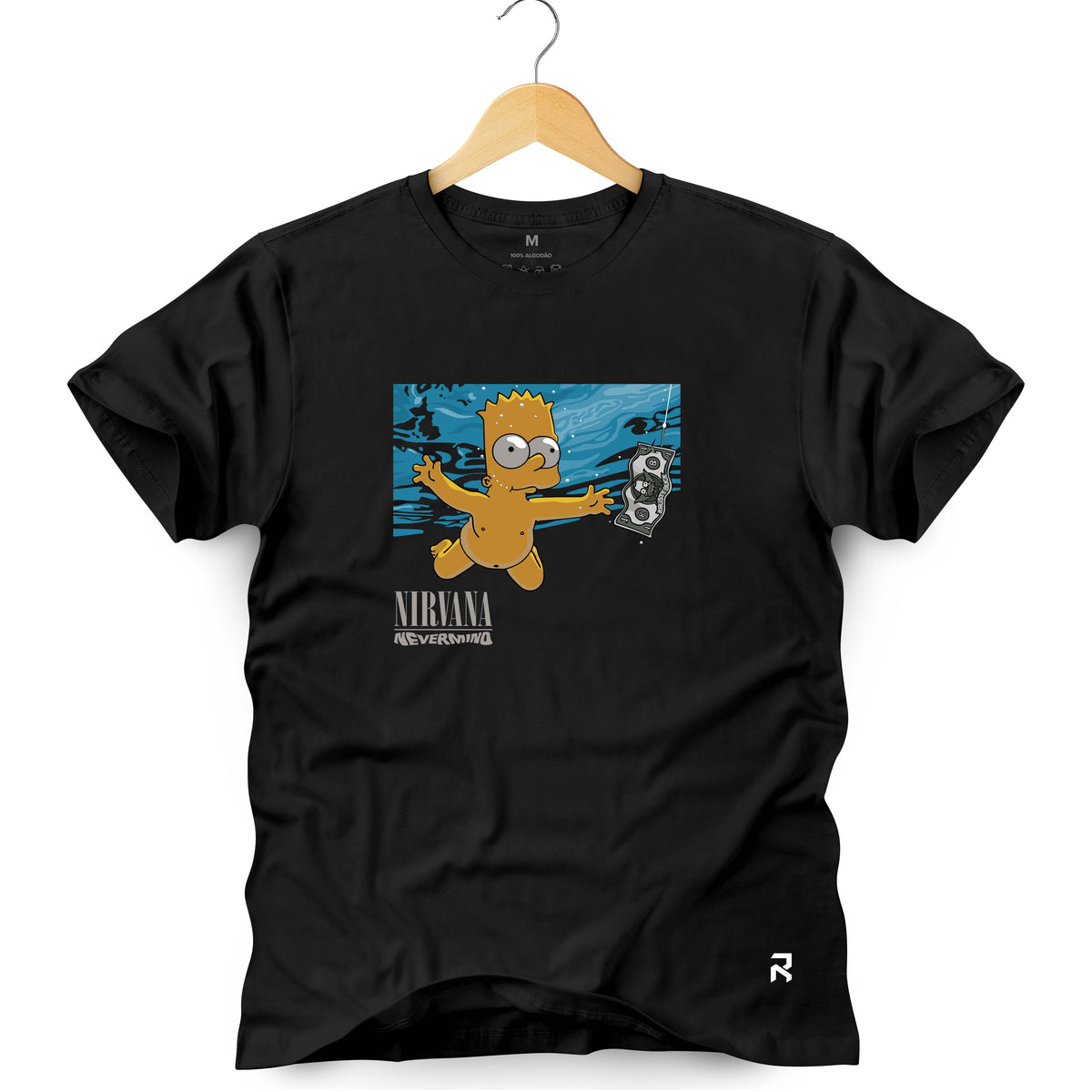 Camiseta Masculina Bart Nervermind