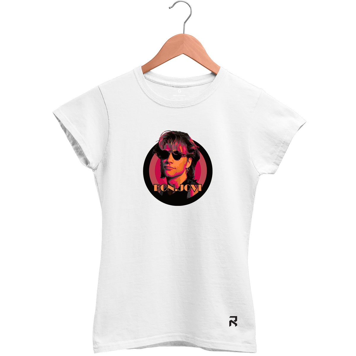 Camiseta Baby Look Feminina Bon Jovi Foto