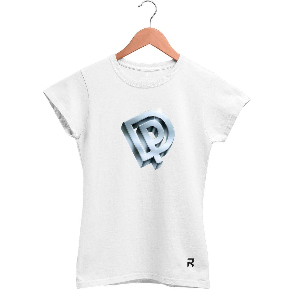 Camiseta Baby Look Feminina Deep Purple prata - Clube Rock - P - Branca -