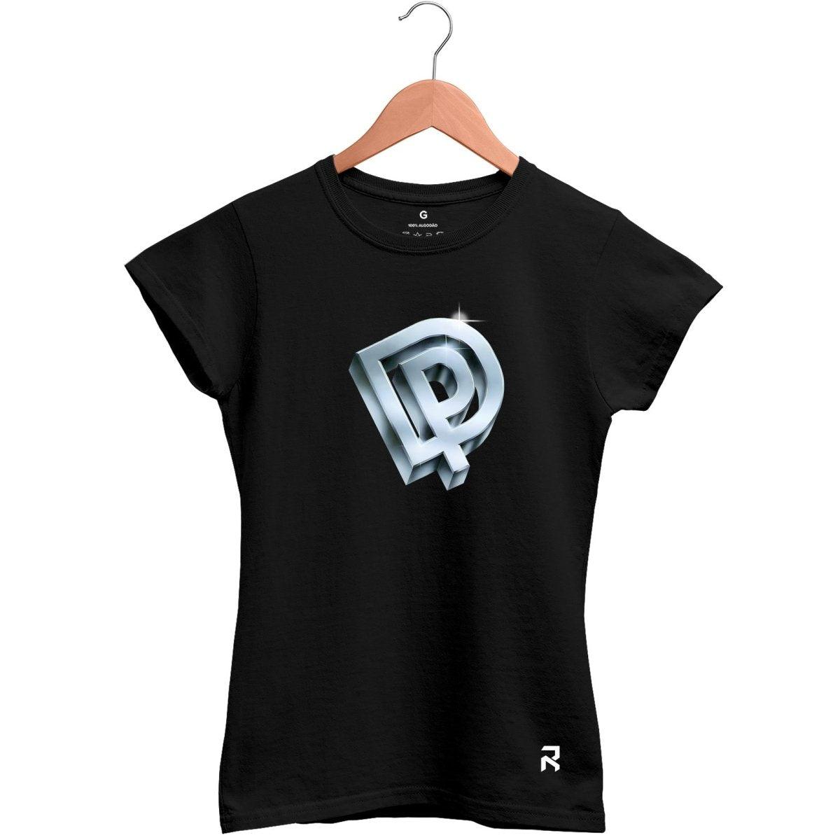 Camiseta Baby Look Feminina Deep Purple prata - Clube Rock - P - Preta -
