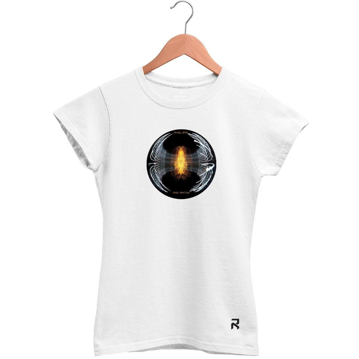 Camiseta Baby Look Feminina Pearl Jam Dark Matter - Clube Rock - P - Branca -