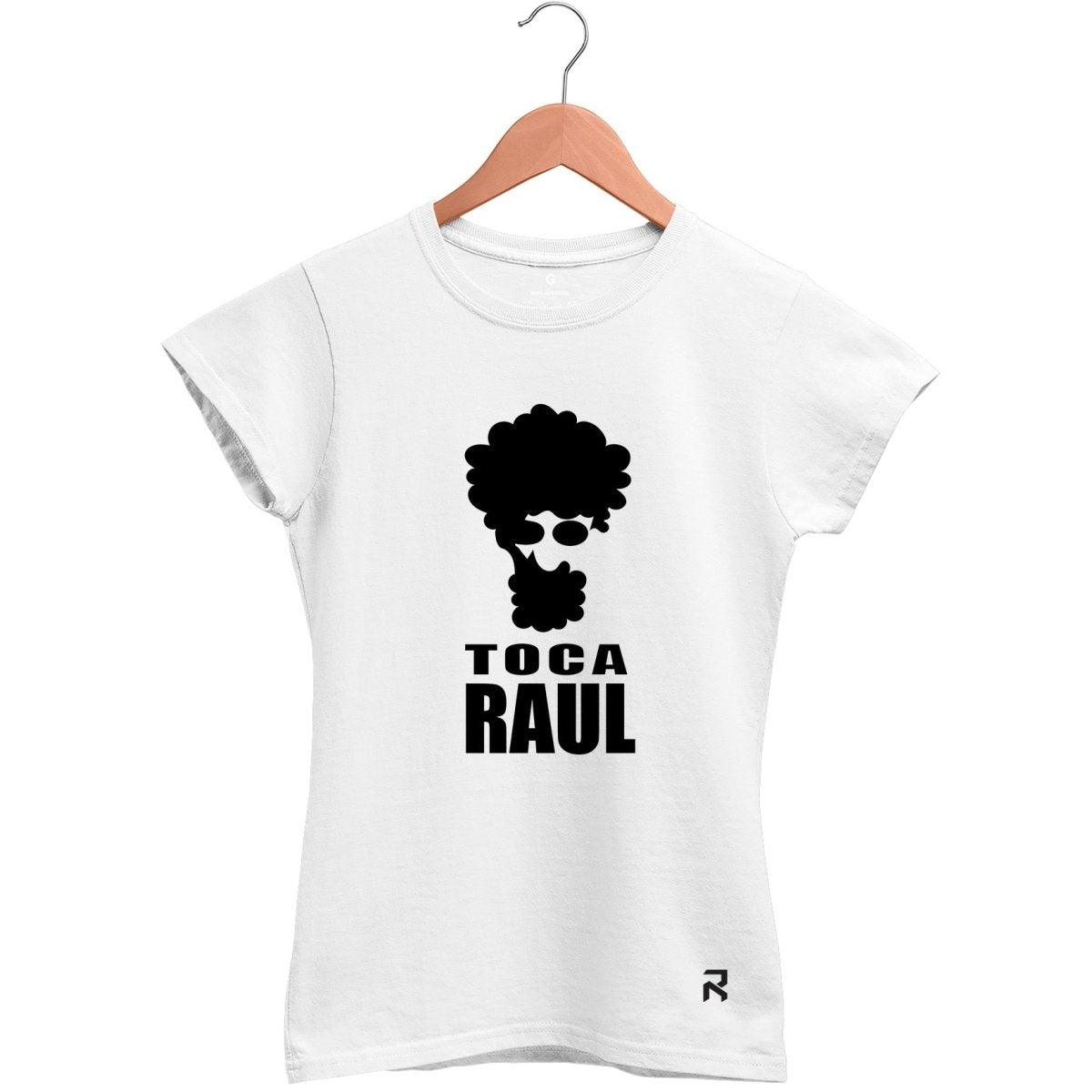 Camiseta Baby Look Feminina Toca Raul - Clube Rock - P - Branca -