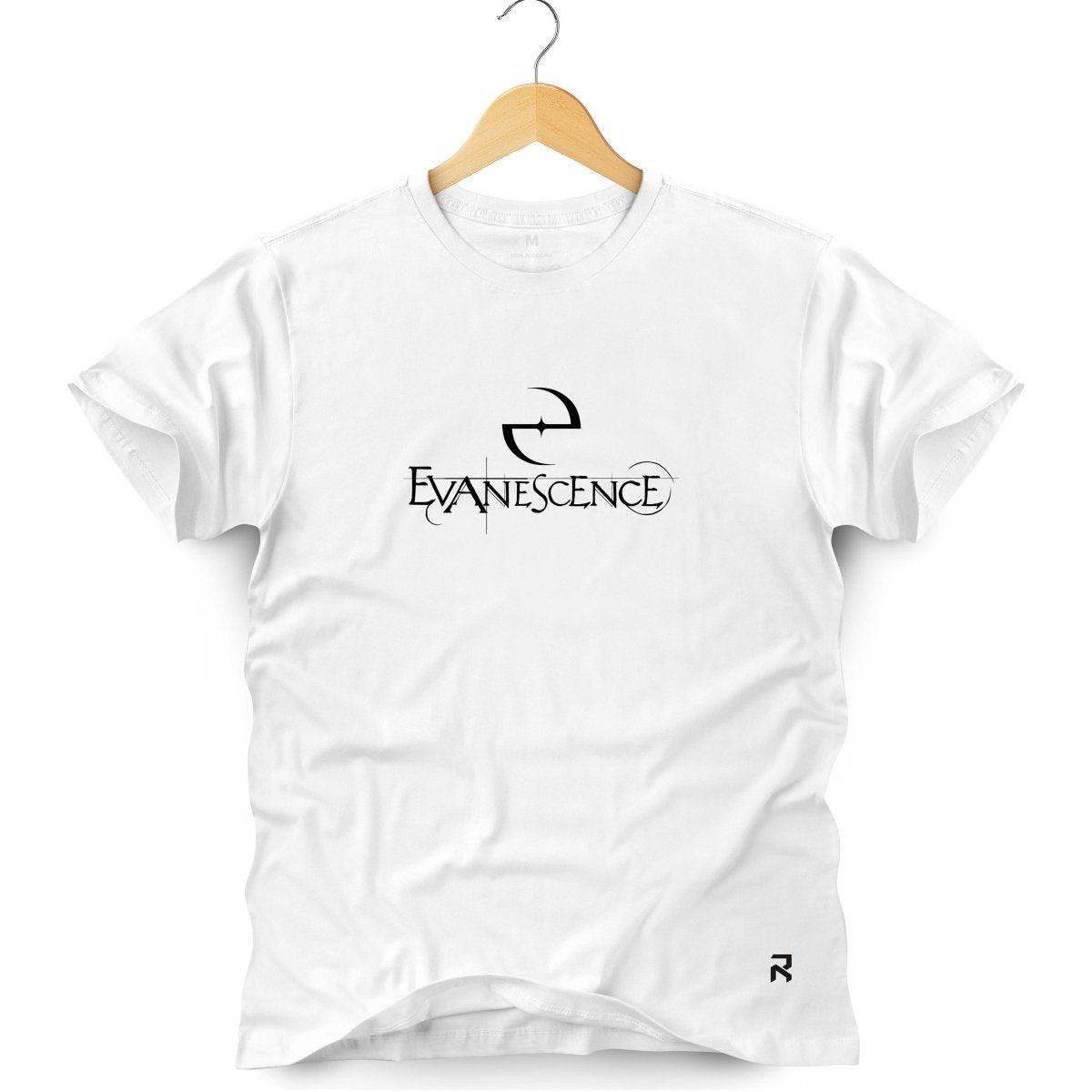 Camiseta Masculina Evanescence - Clube Rock - P - Branca -