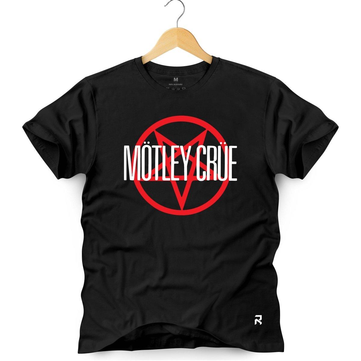 Camiseta Masculina Motley Crue - Clube Rock - P - Preta -
