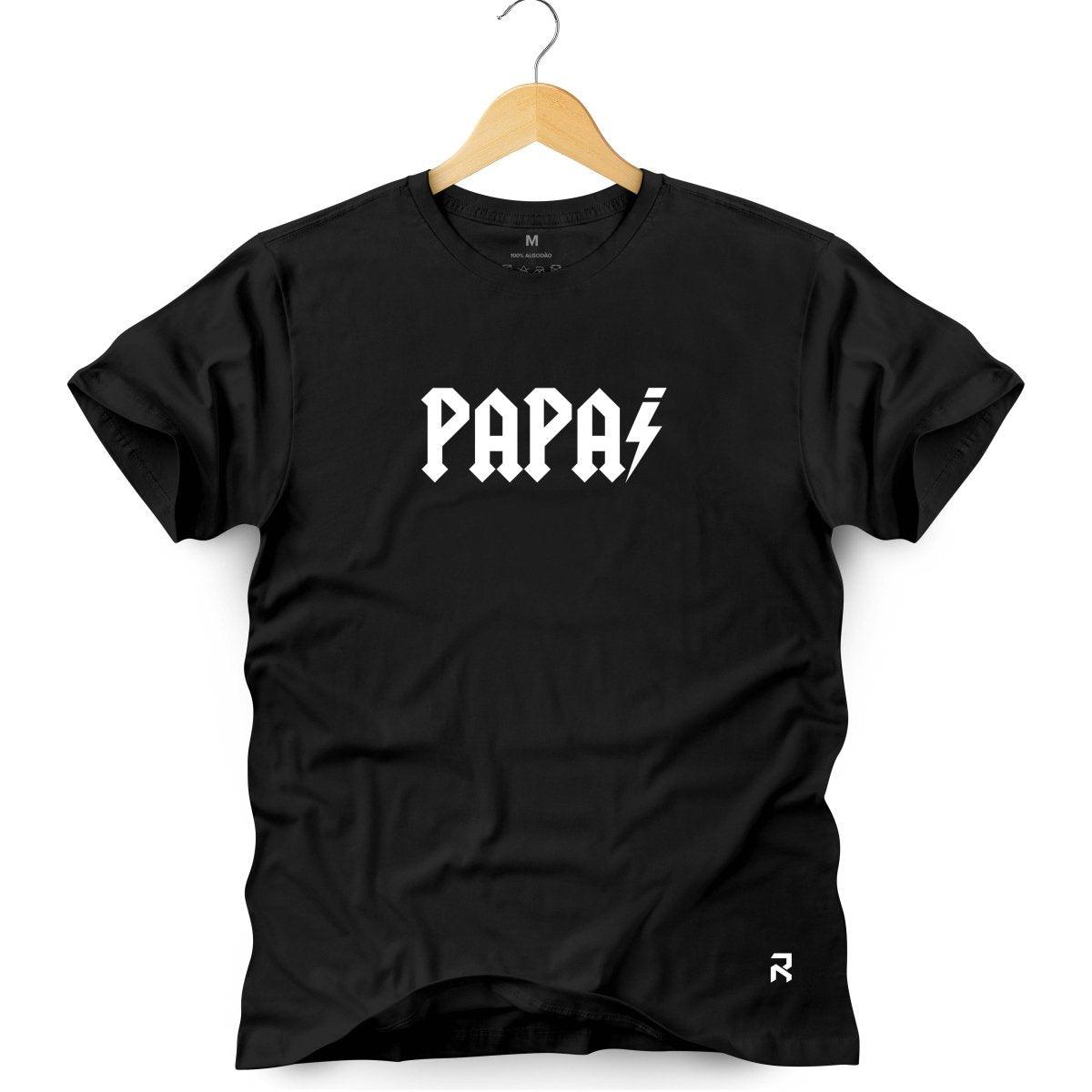 Camiseta Masculina Papai - Clube Rock - P - Preta -