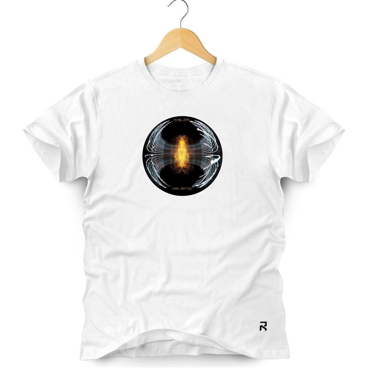 Camiseta Masculina Pearl Jam Dark Matter - Clube Rock - P - Branca -