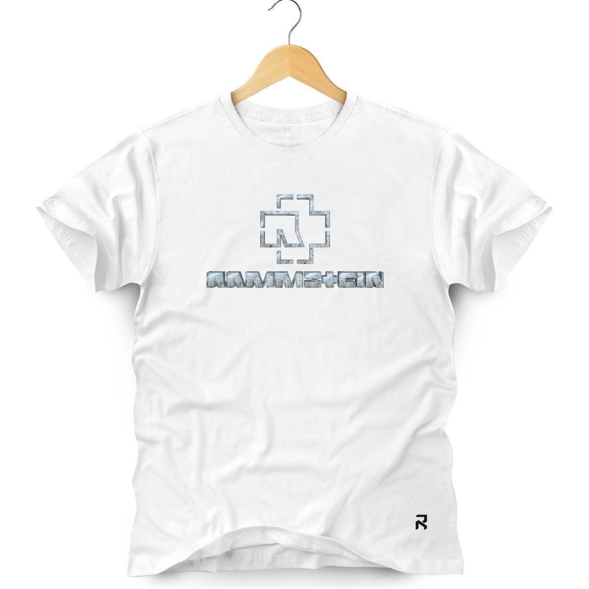 Camiseta Masculina Rammstein - Clube Rock - P - Branca -
