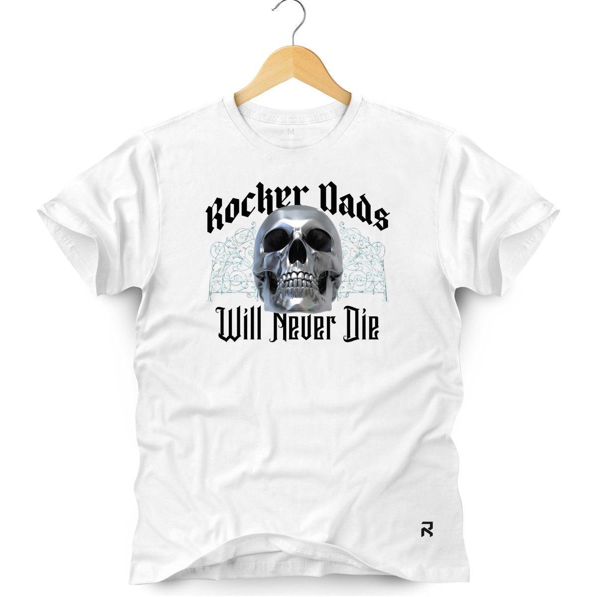 Camiseta Masculina Rocker Dads - Clube Rock - P - Branca -