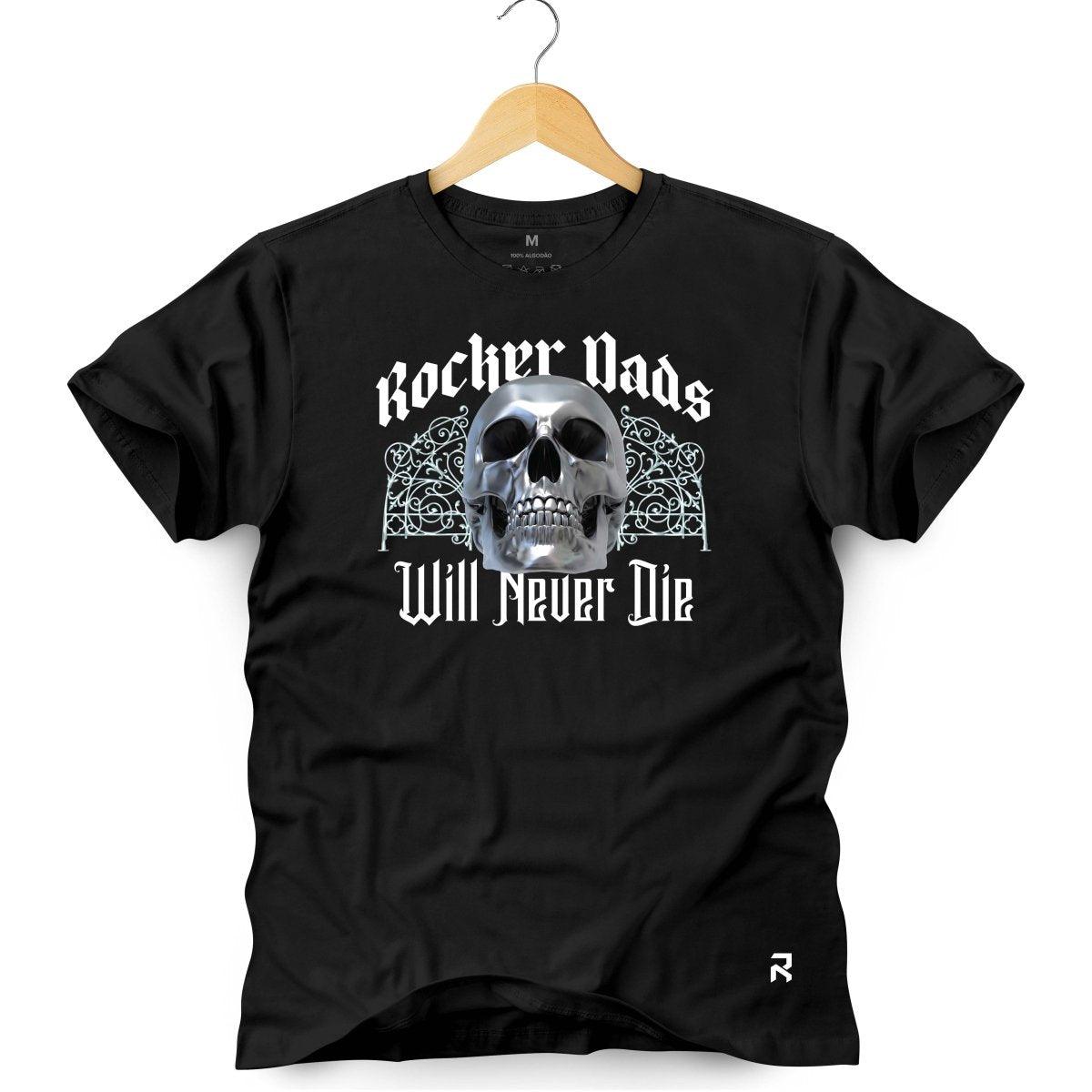 Camiseta Masculina Rocker Dads - Clube Rock - P - Preta -