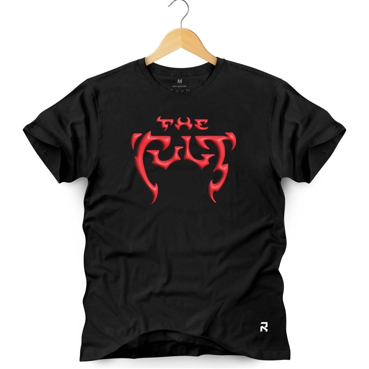 Camiseta Masculina The Cult - Clube Rock - P - Preta -