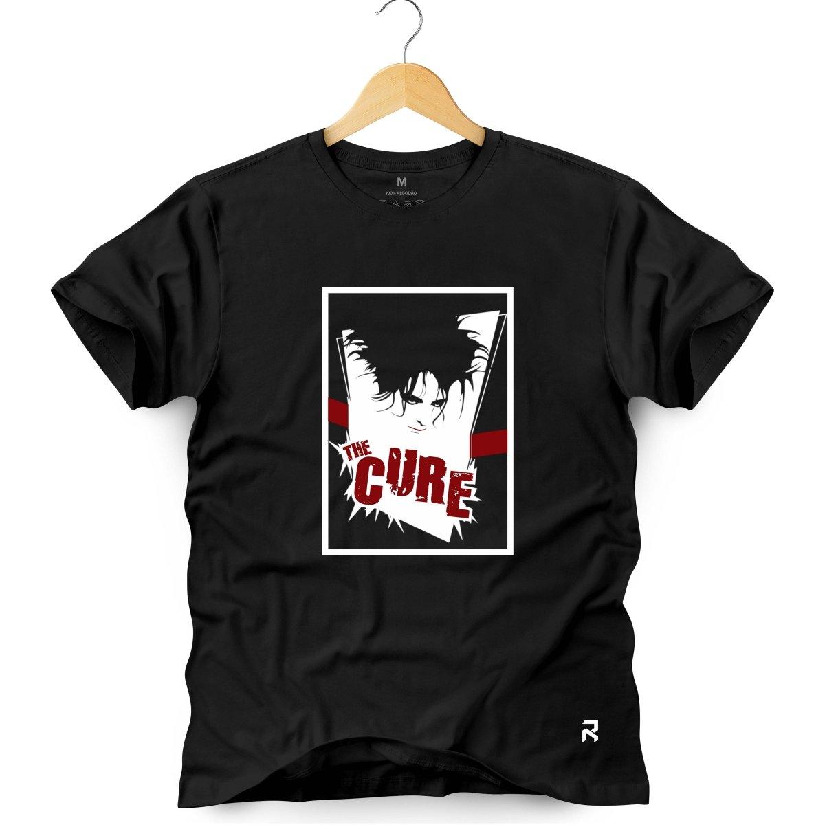 Camiseta Masculina The Cure - Clube Rock - P - Preta -