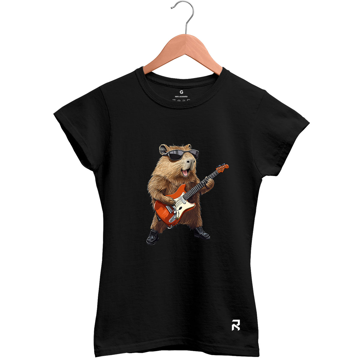 Camiseta Baby Look Feminina Capivara