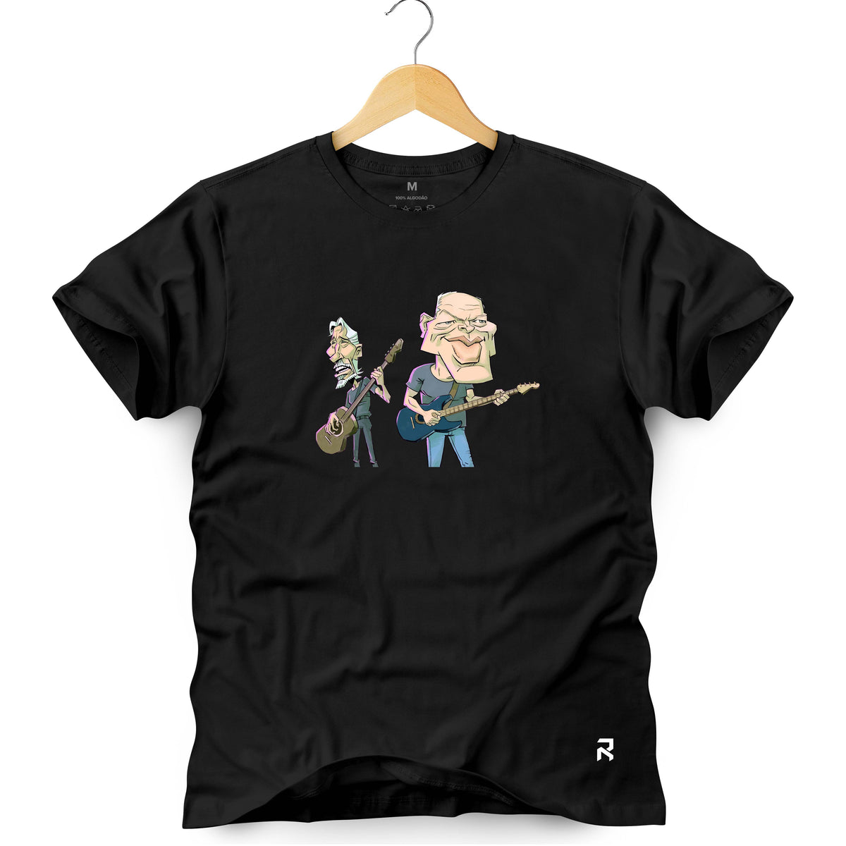 Camiseta Masculina Caricatura Pink Floyd