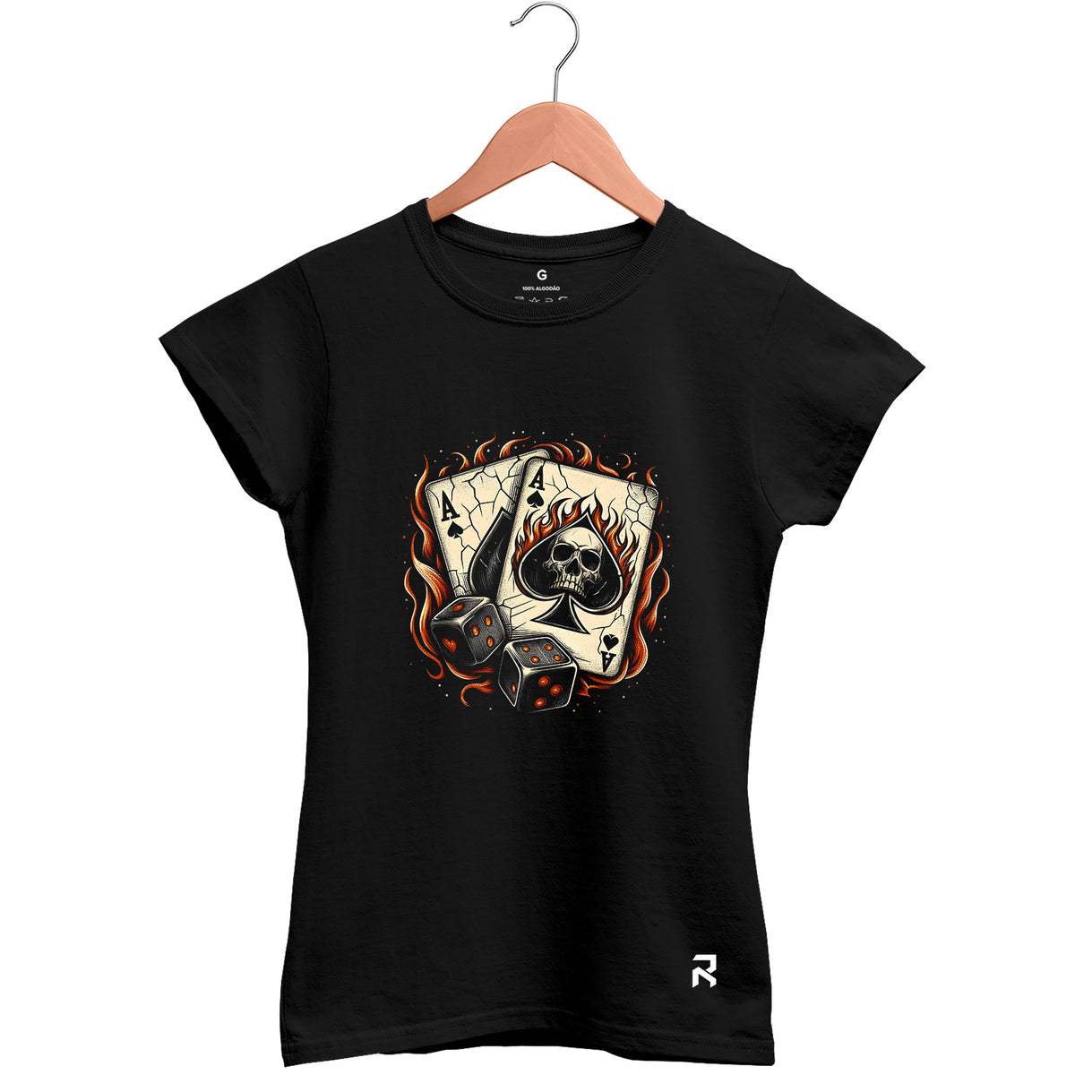 Camiseta Baby Look Feminina Cartas