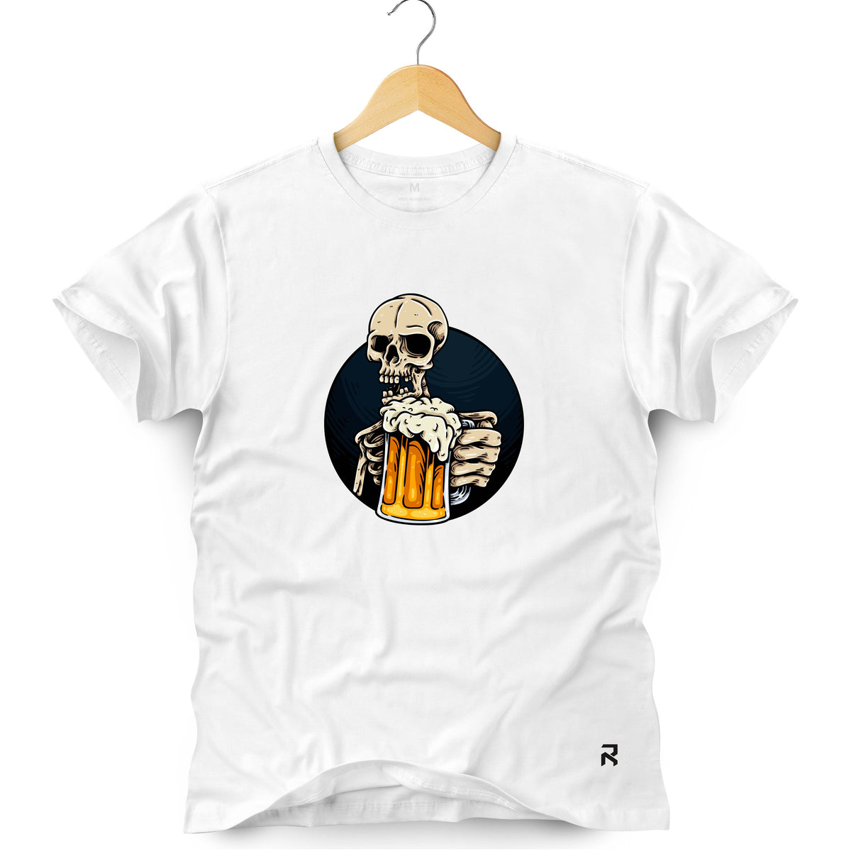 Camiseta Masculina Caveira Chopp