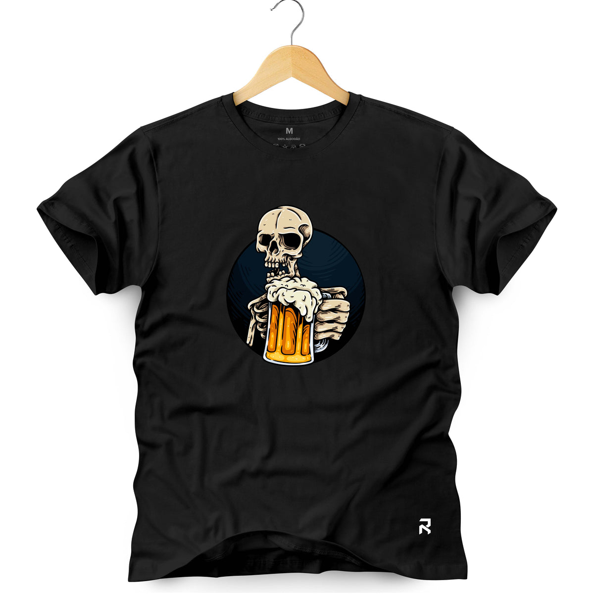 Camiseta Masculina Caveira Chopp