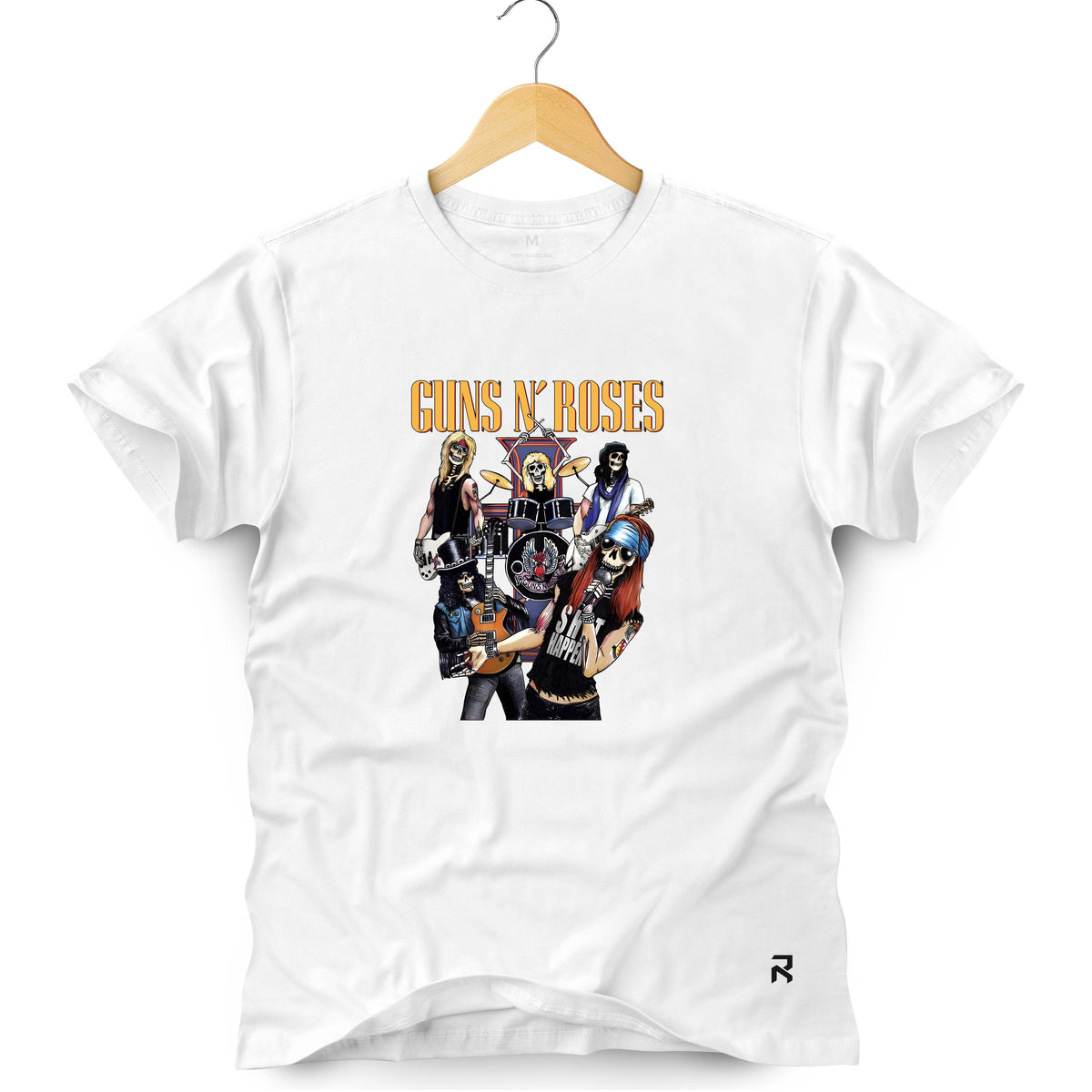 Camiseta Masculina Esqueleto Guns