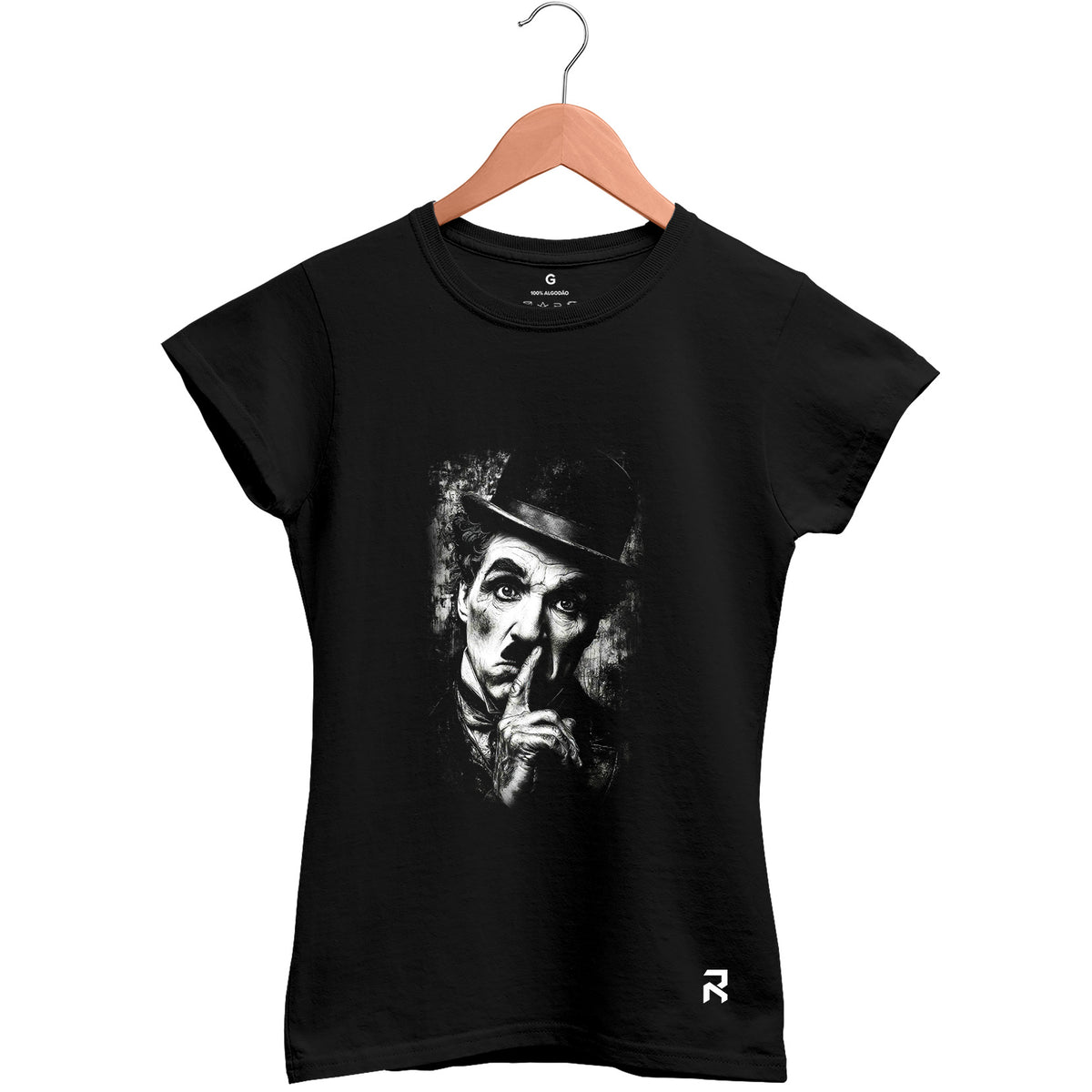 Camiseta Baby Look Feminina Chaplin