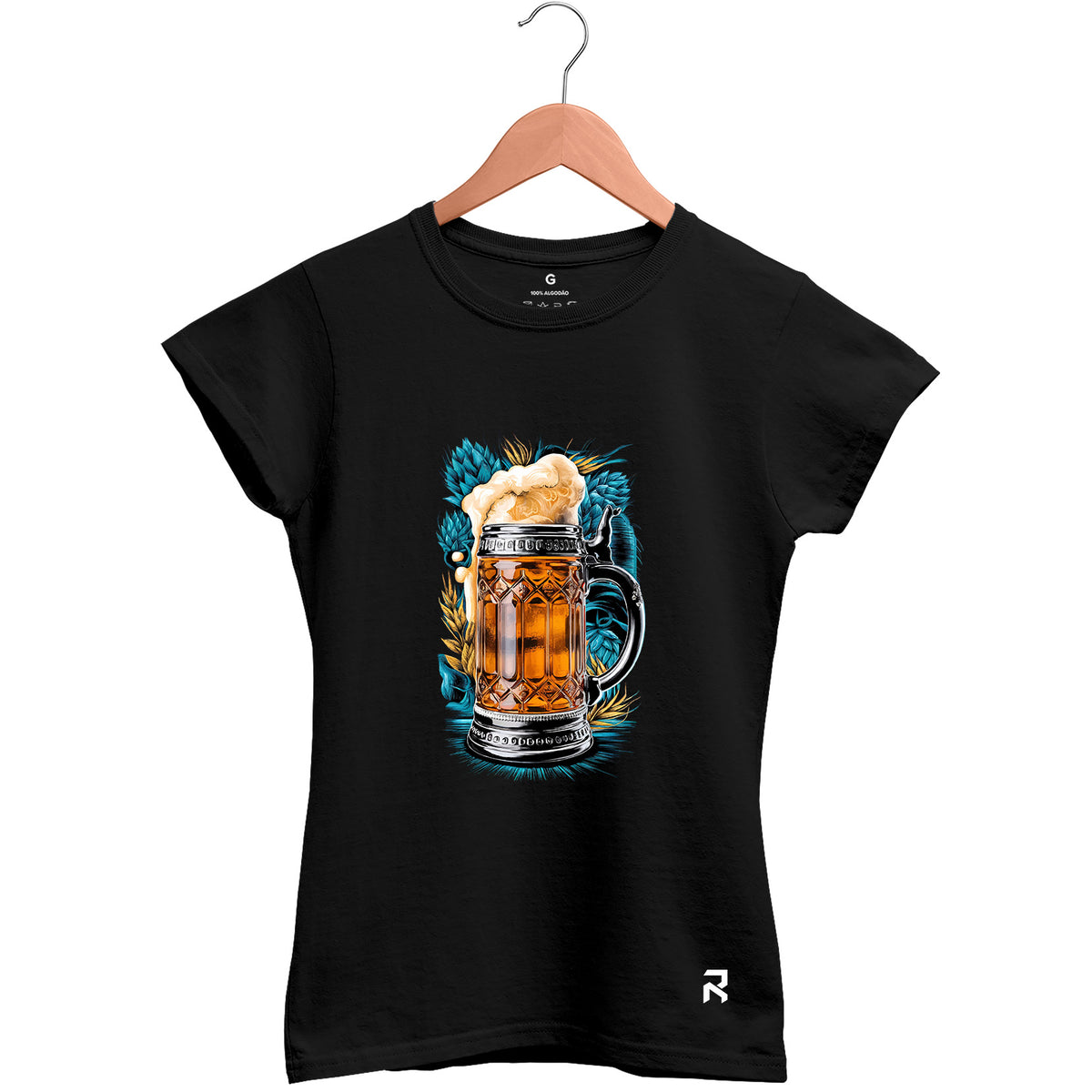 Camiseta Baby Look Feminina Chopp Clássico