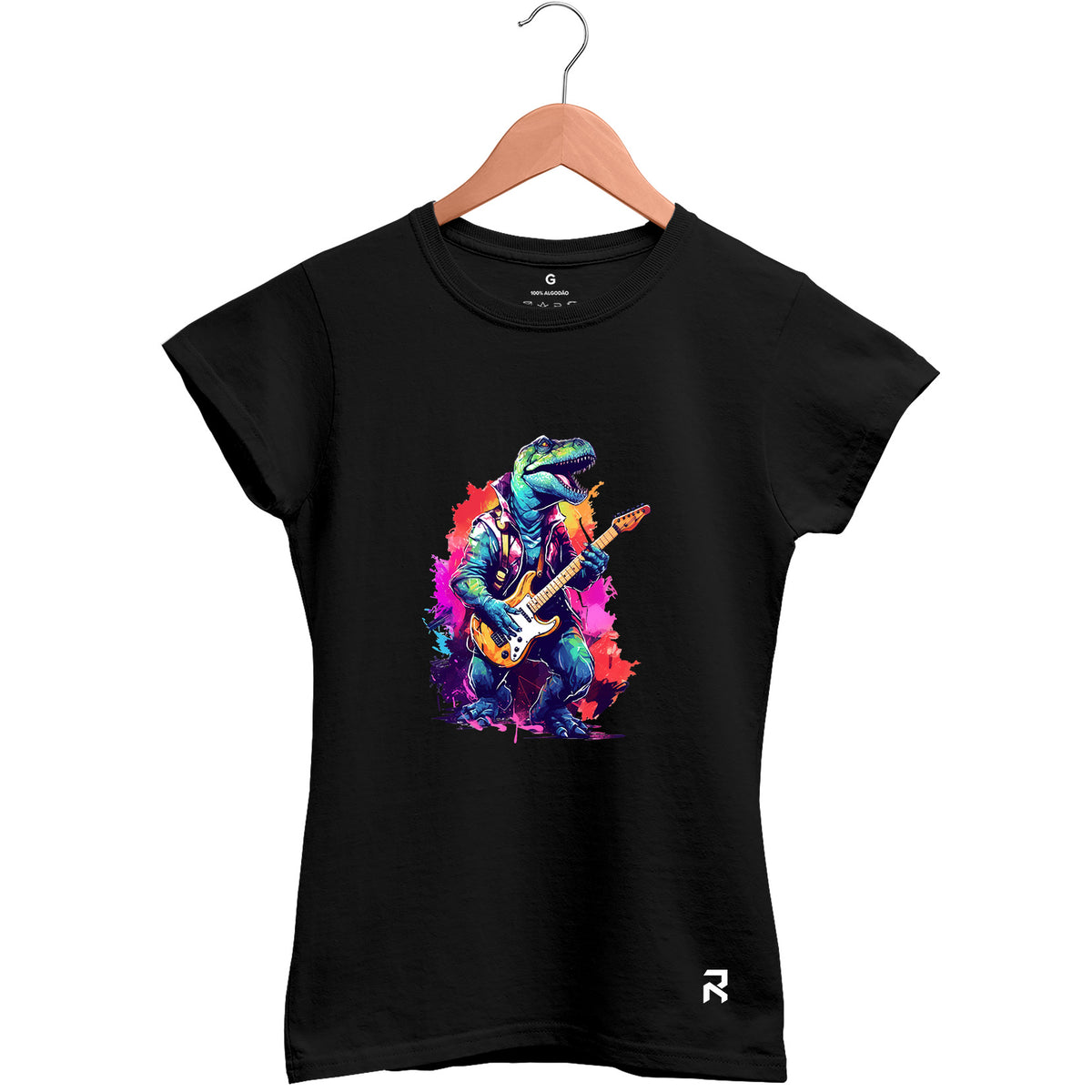 Camiseta Baby Look Feminina Dino