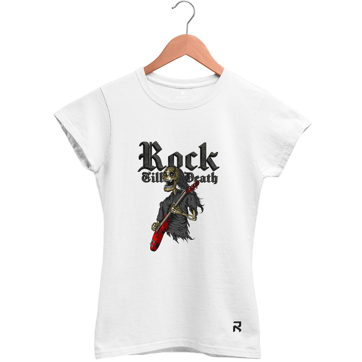 Camiseta Baby Look Feminina Rock Till Death