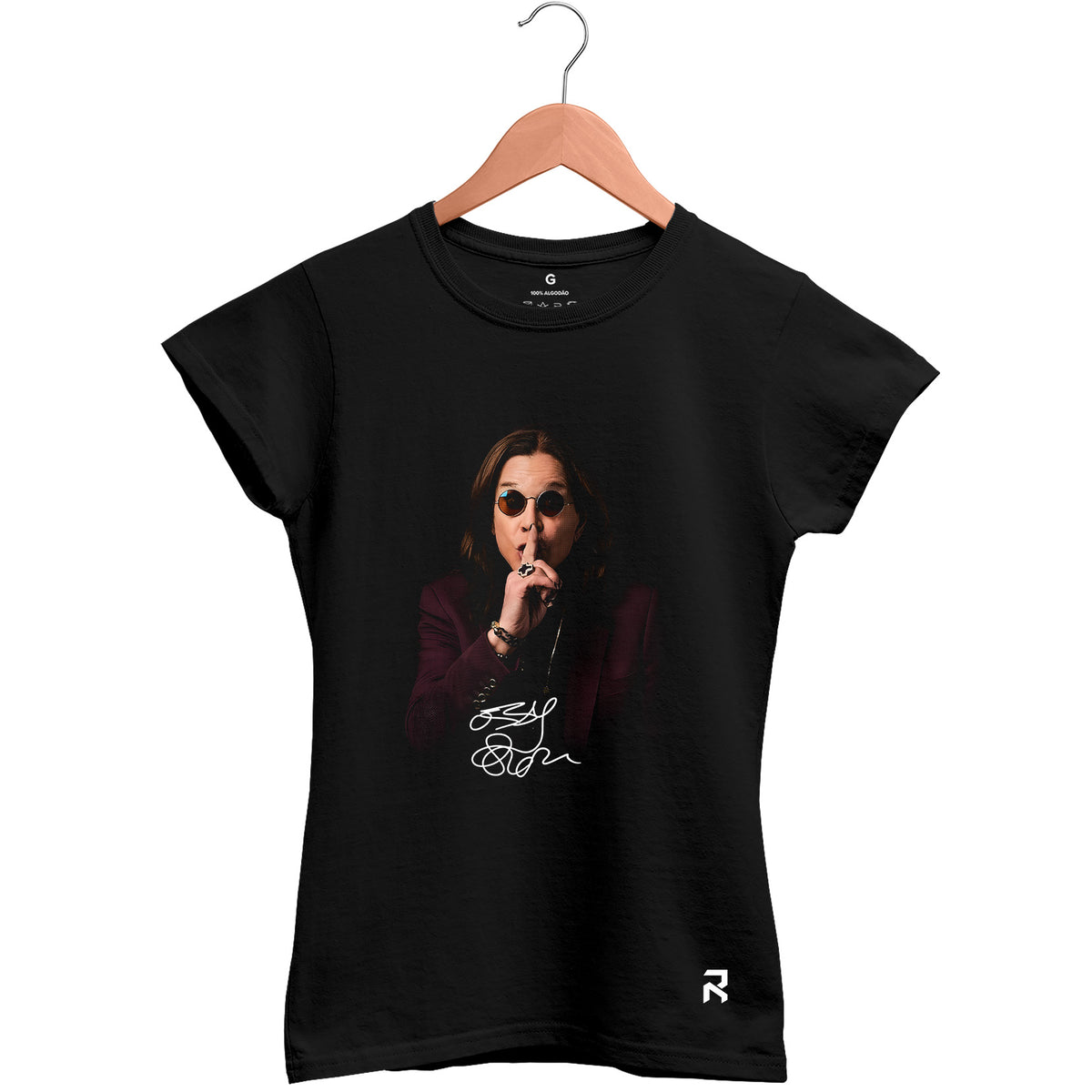 Camiseta Baby Look Feminina Foto Ozzy