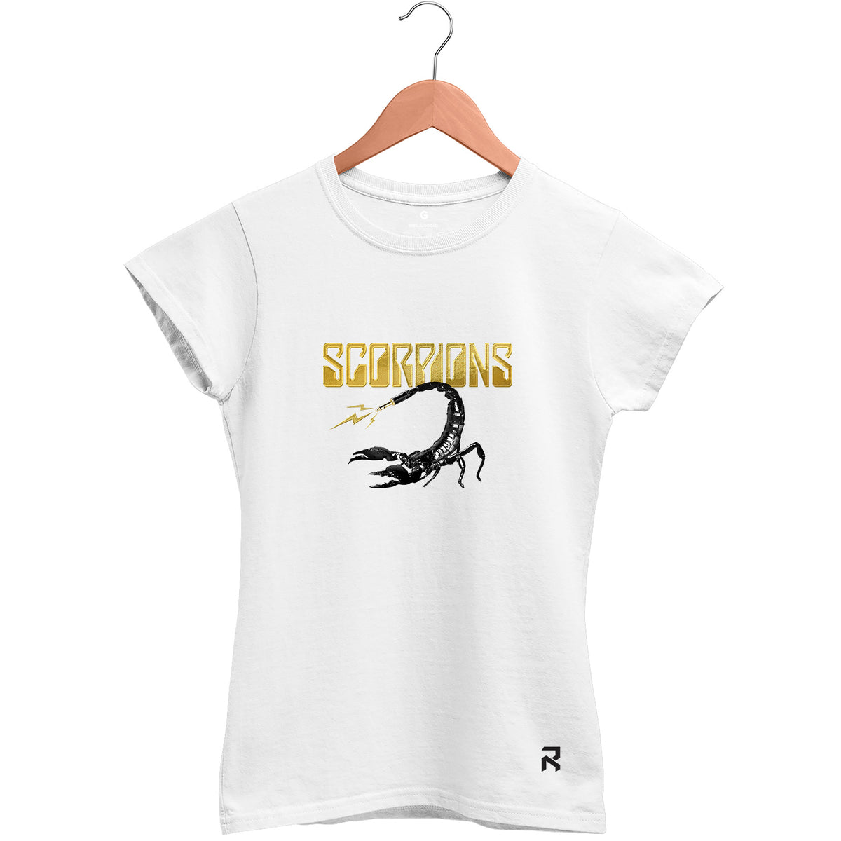 Camiseta Baby Look Feminina Gold Scorpions