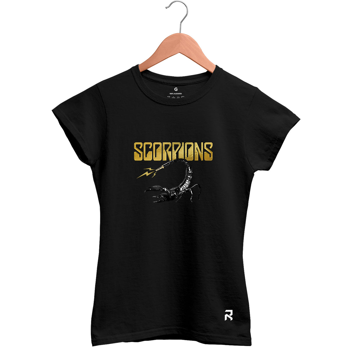 Camiseta Baby Look Feminina Gold Scorpions