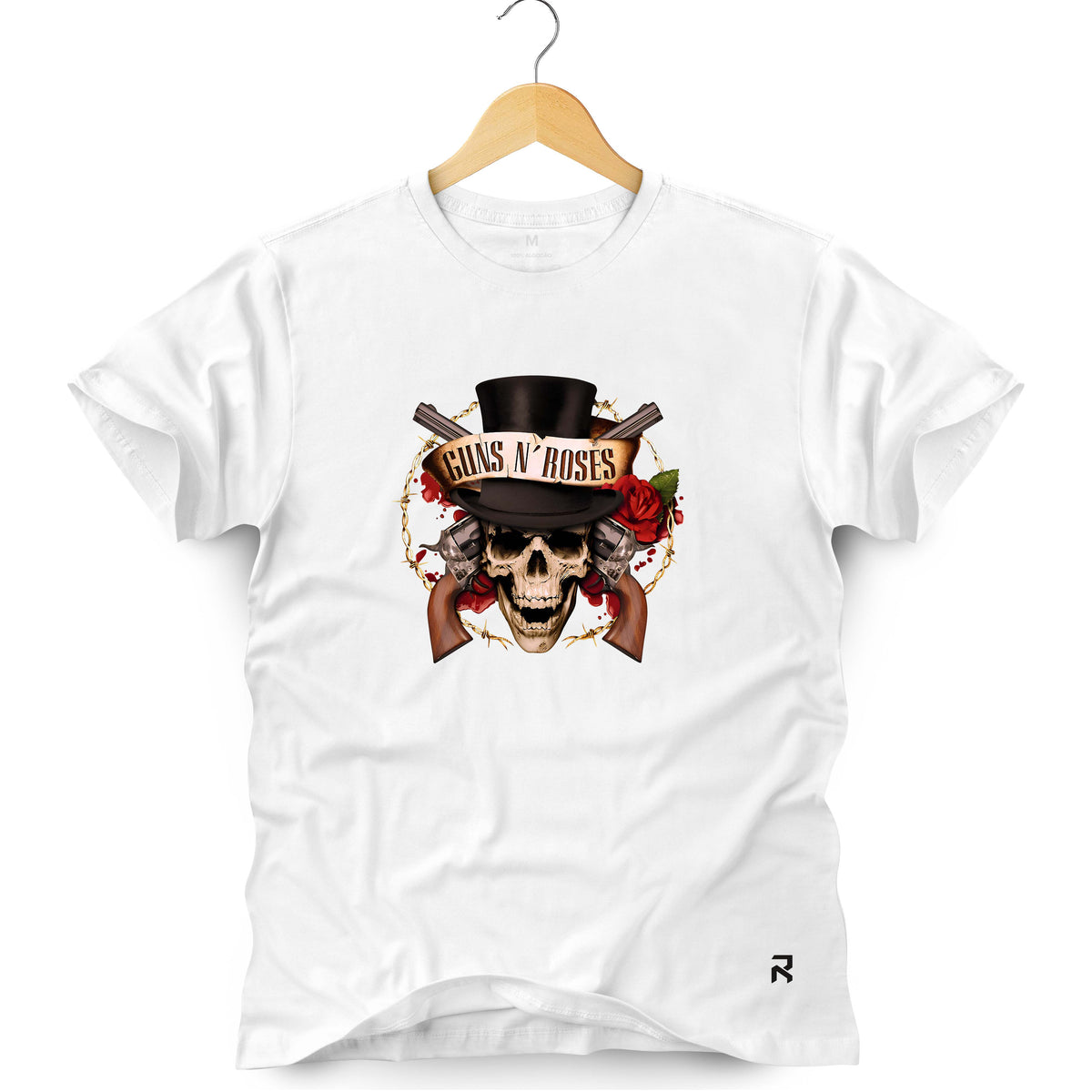 Camiseta Masculina Guns N' Roses Flower