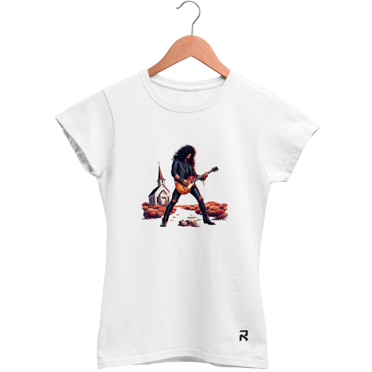 Camiseta Baby Look Feminina Igreja Slash