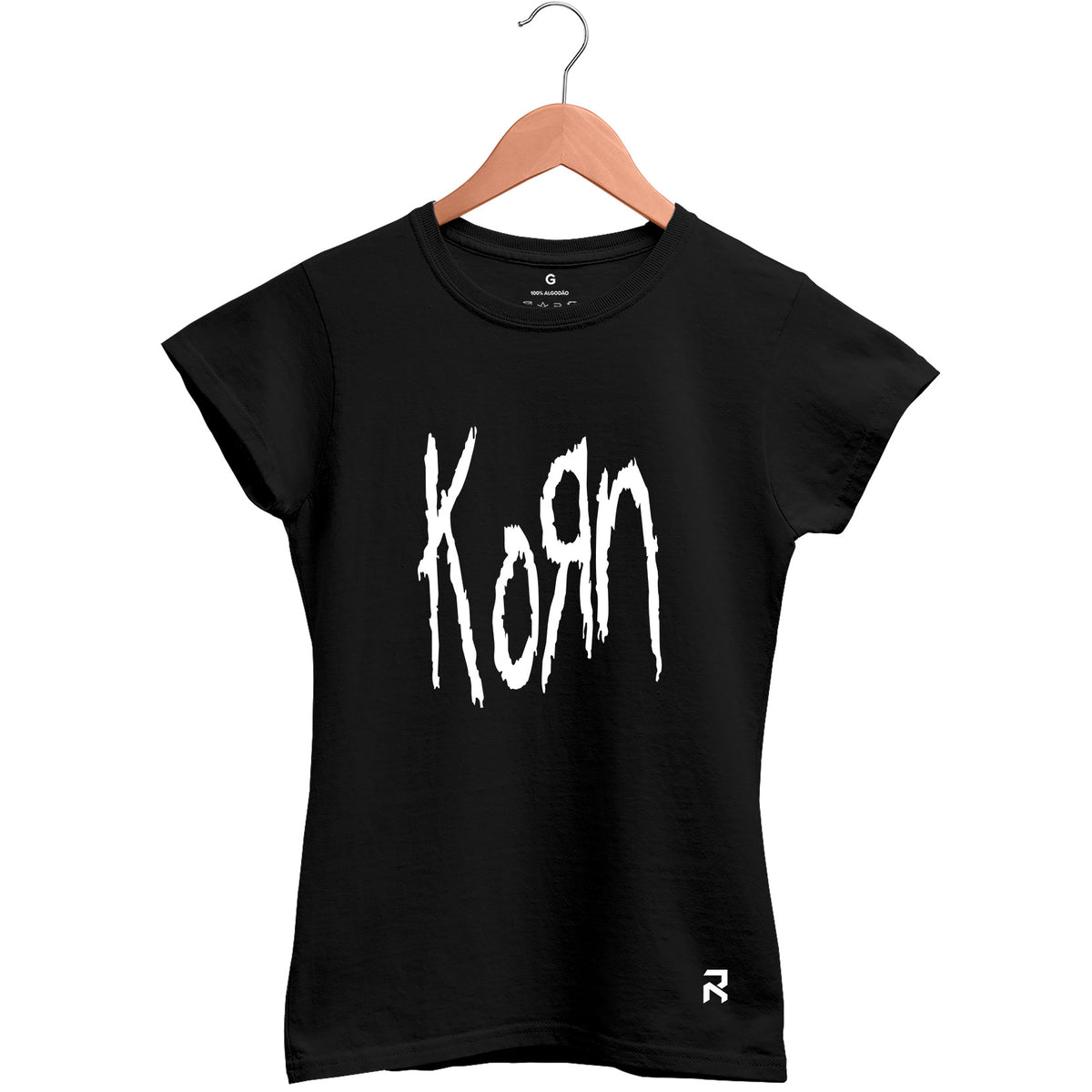 Camiseta Baby Look Feminina Korn