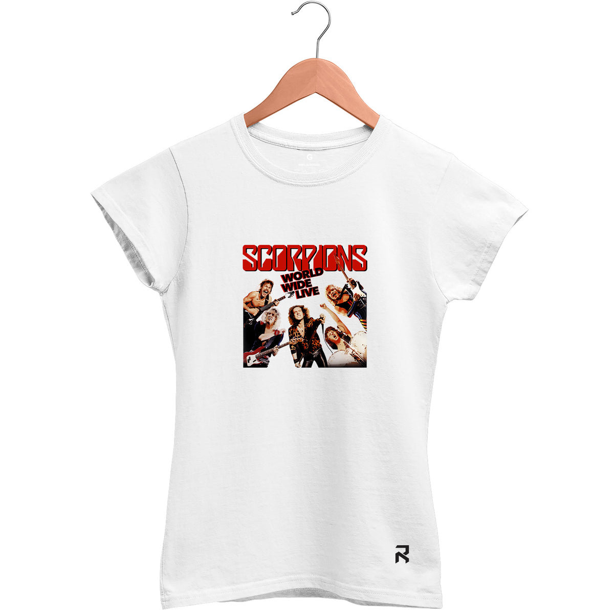 Camiseta Baby Look Feminina Live Scorpions