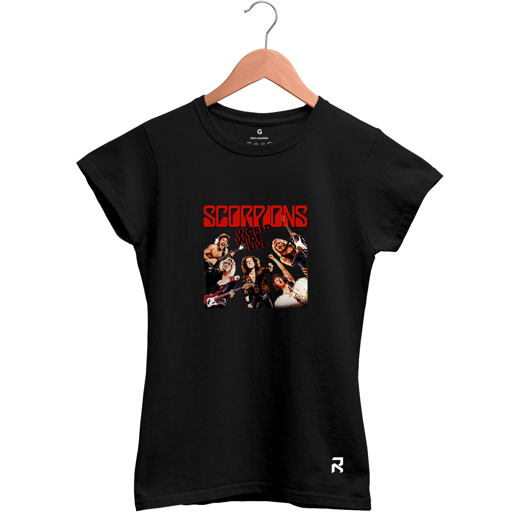 Camiseta Baby Look Feminina Live Scorpions