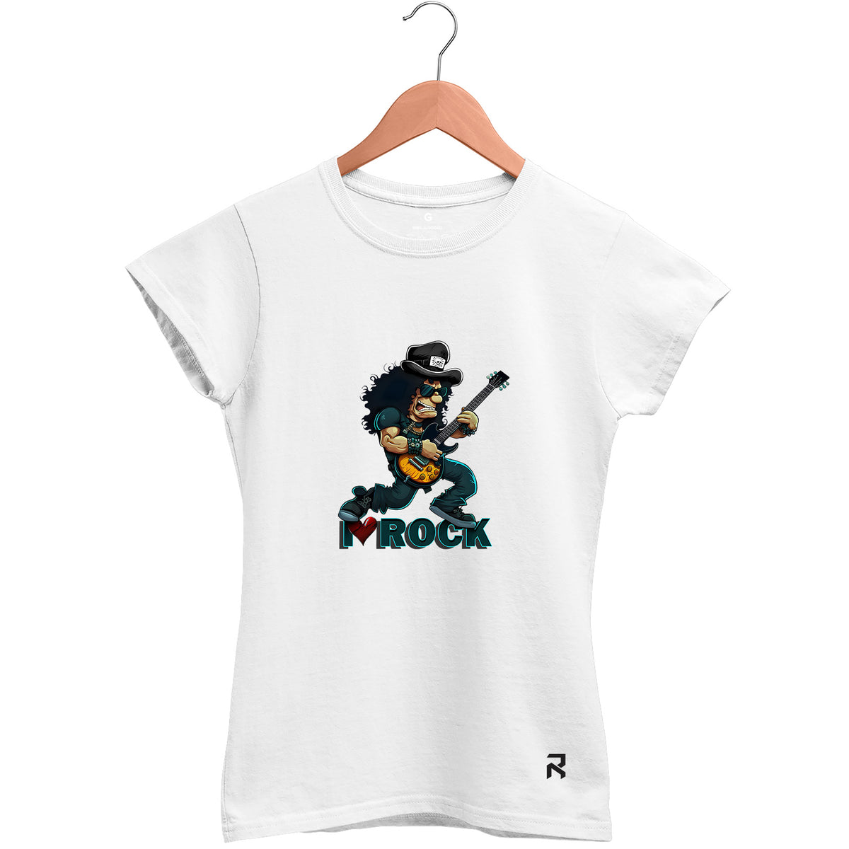 Camiseta Baby Look Feminina Rock Love