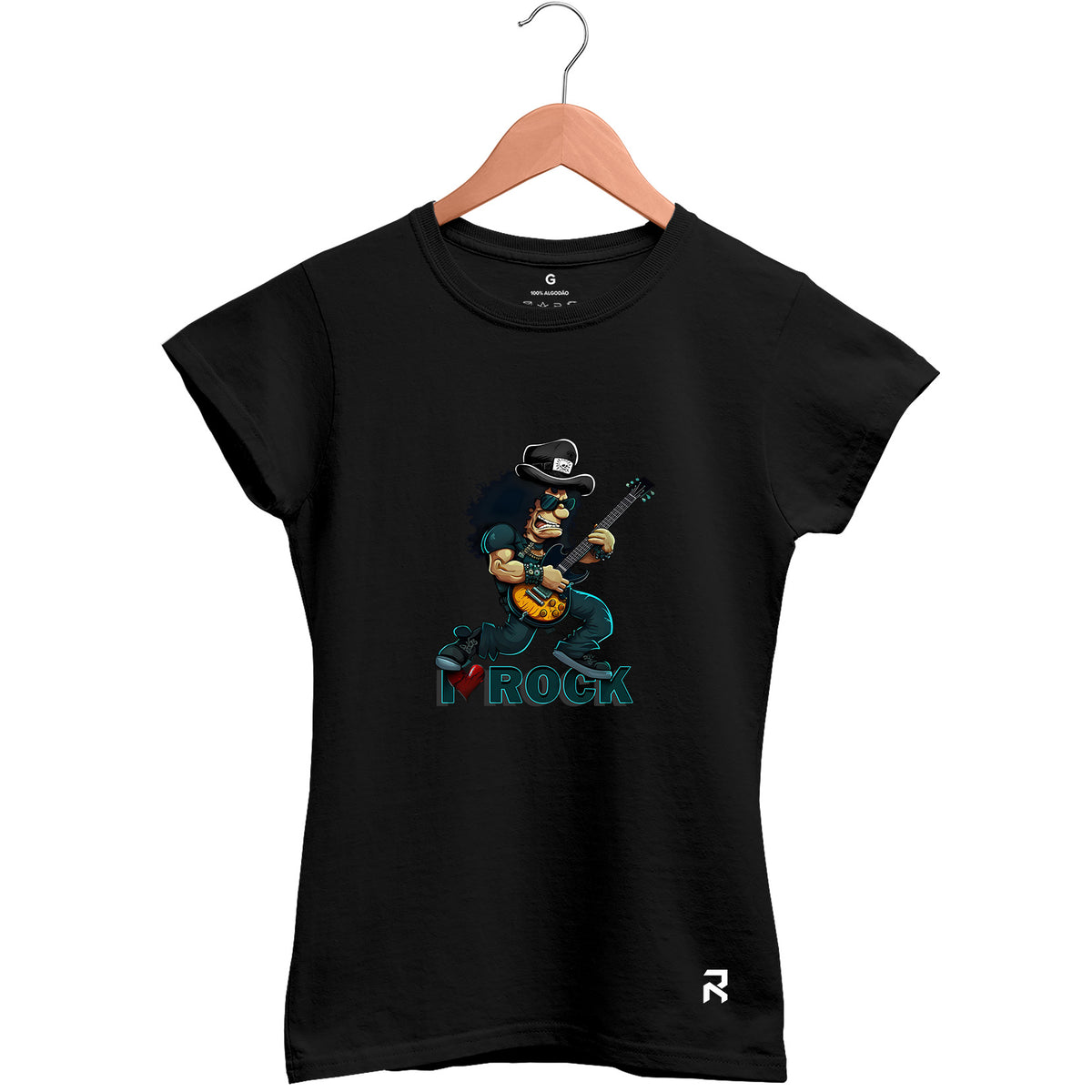 Camiseta Baby Look Feminina Rock Love