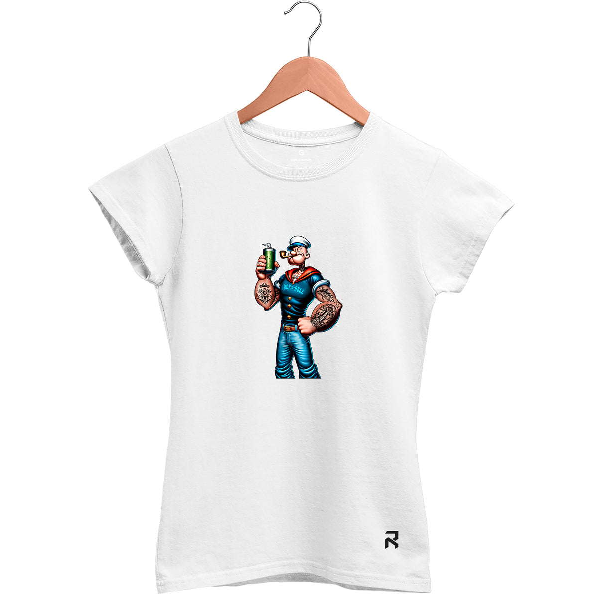 Camiseta Baby Look Feminina Marinheiro