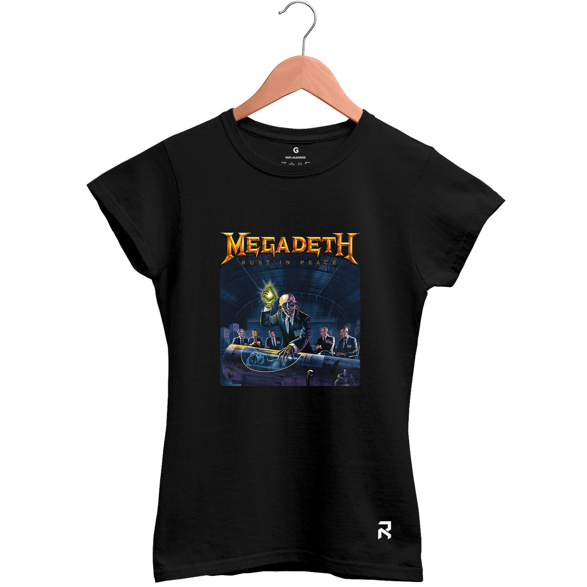 Camiseta Baby Look Feminina Megadeth Rust
