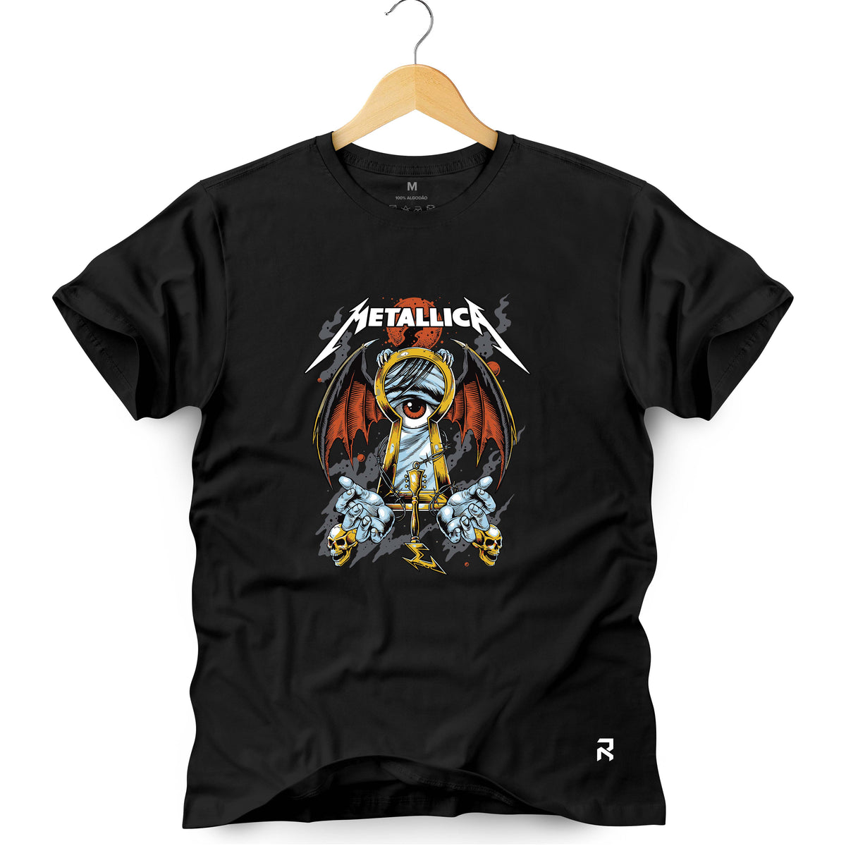 Camiseta Masculina Lock Metallica