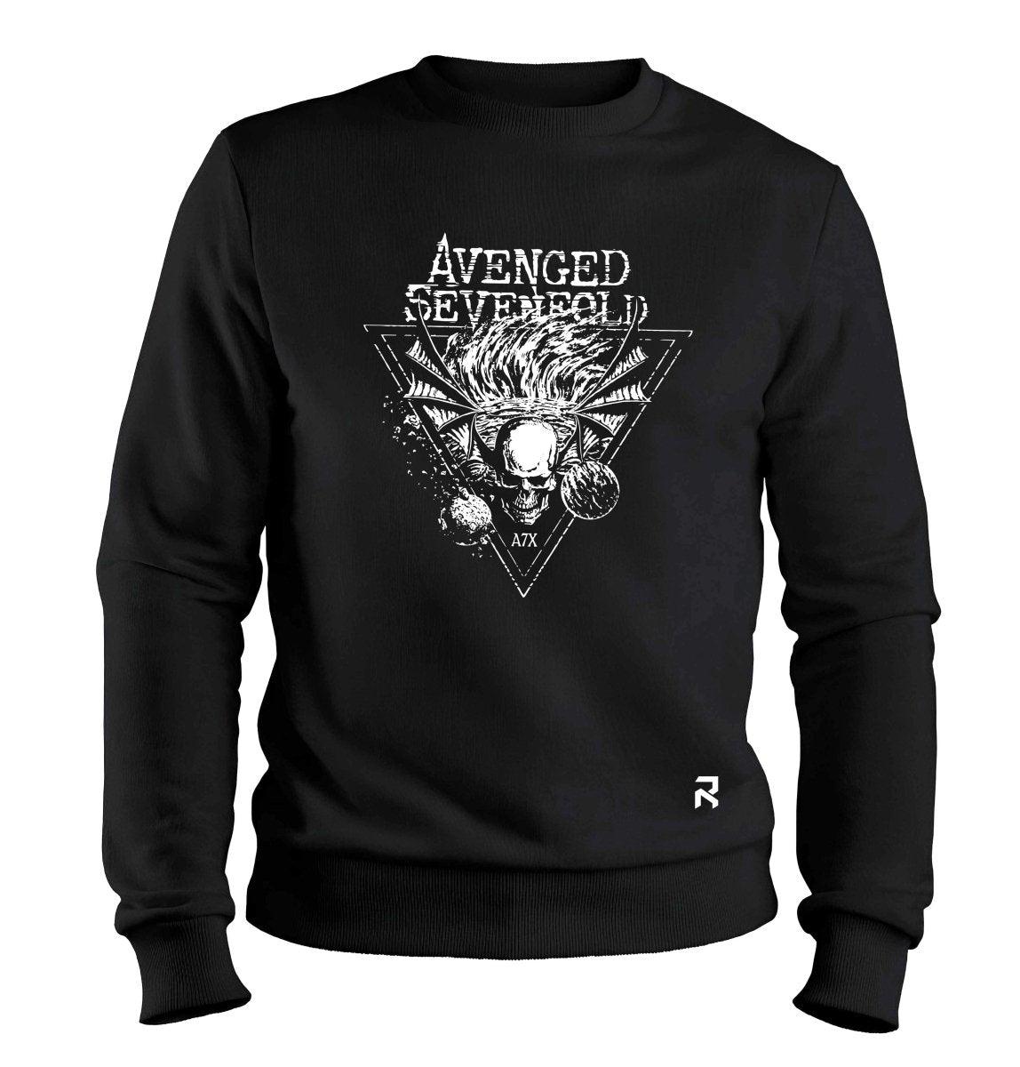 Moletom Avenged Triângulo - Clube Rock - P - Preto -