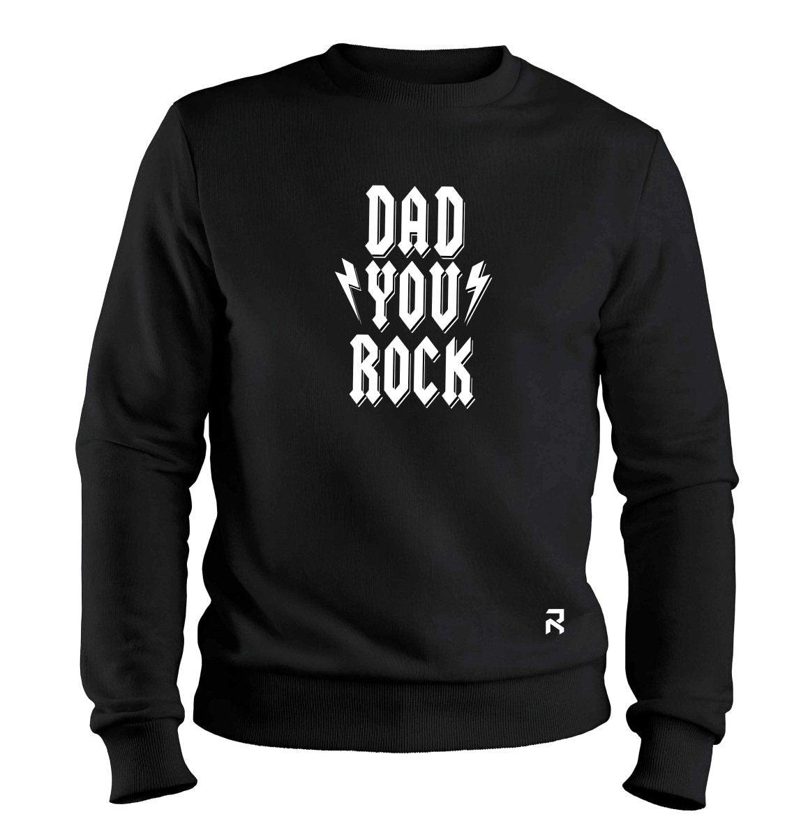 Moletom Dad You Rock Unissex - Clube Rock - P - Preto -