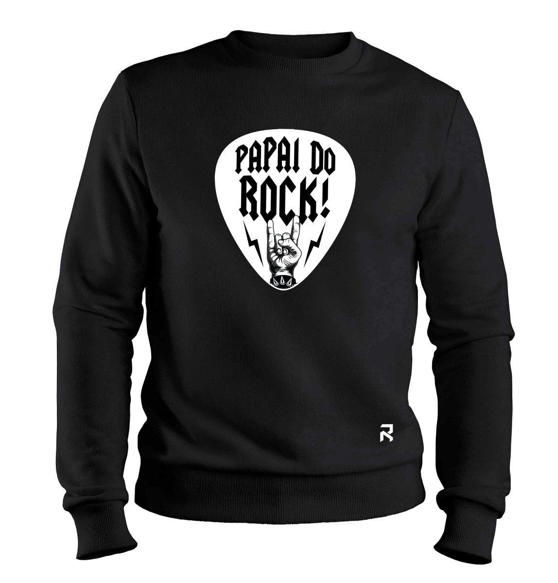 Moletom Papai do Rock Unissex - Clube Rock - P - Preto -