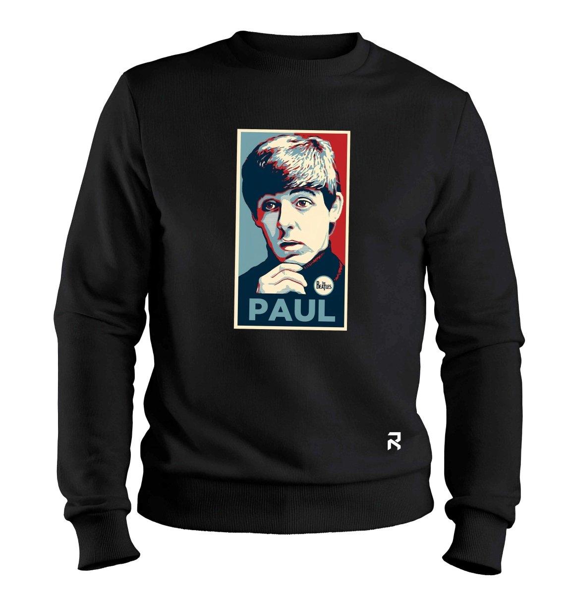 Moletom Paul McCartney - Beatles - Clube Rock - P - Preto -