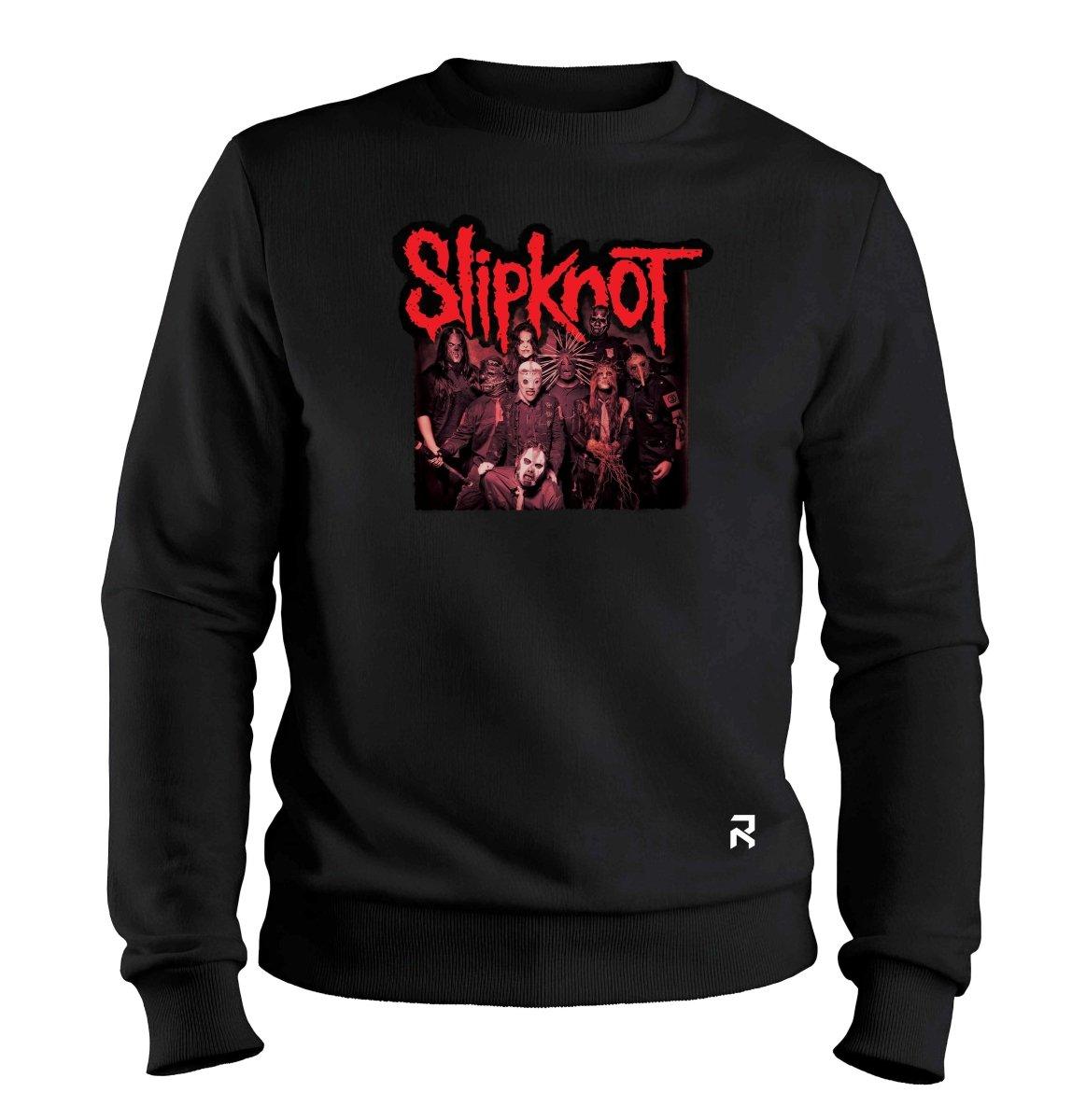 Moletom Slipknot vermelha Unissex - Clube Rock - P - Preto -