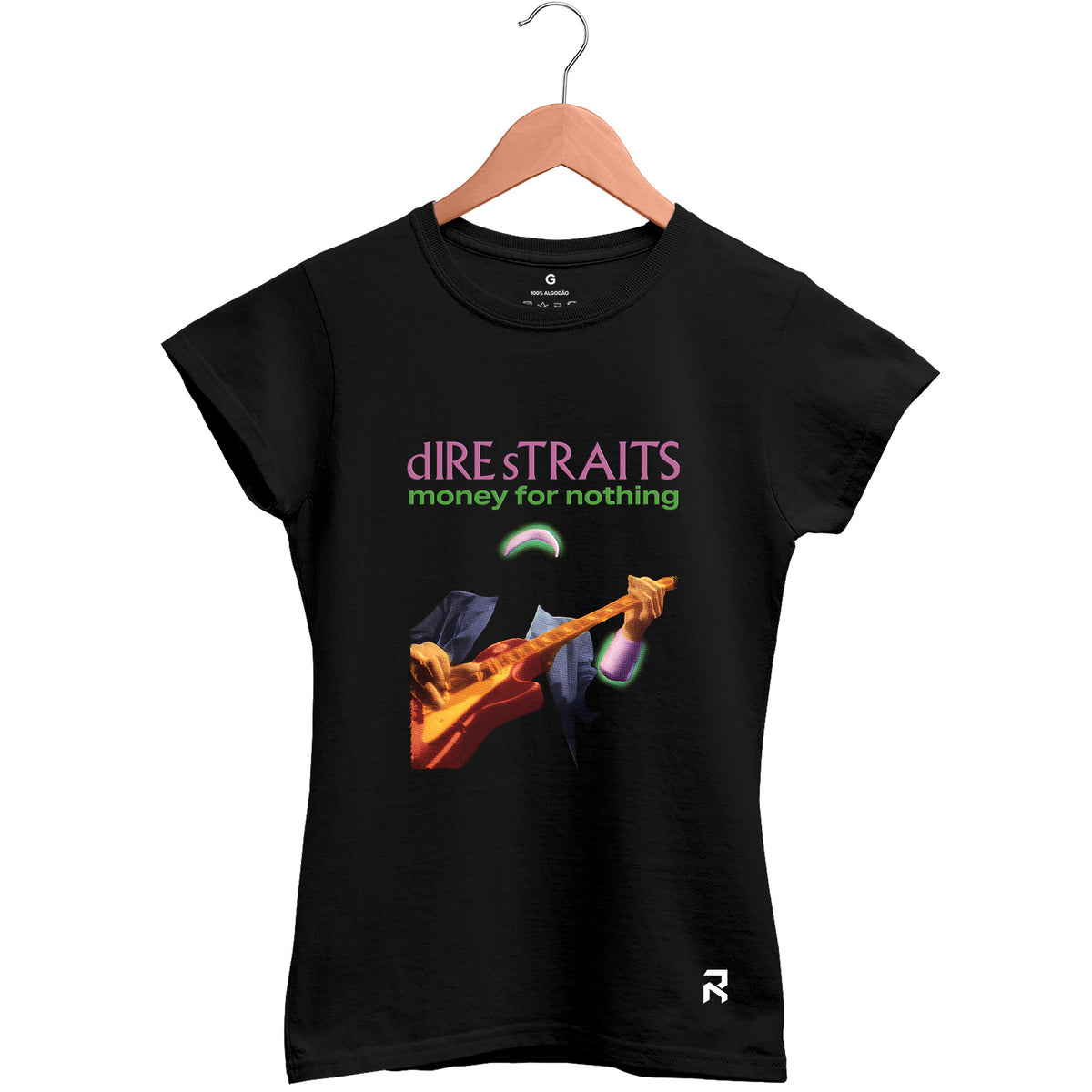 Camiseta Baby Look Feminina Money Dire Straits