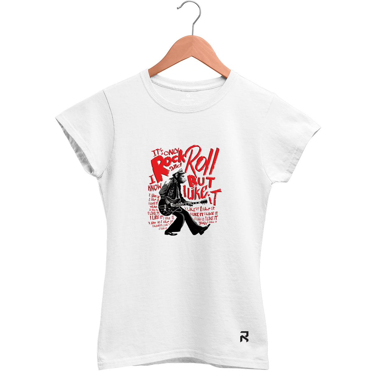 Camiseta Baby Look Feminina Monkey Rock