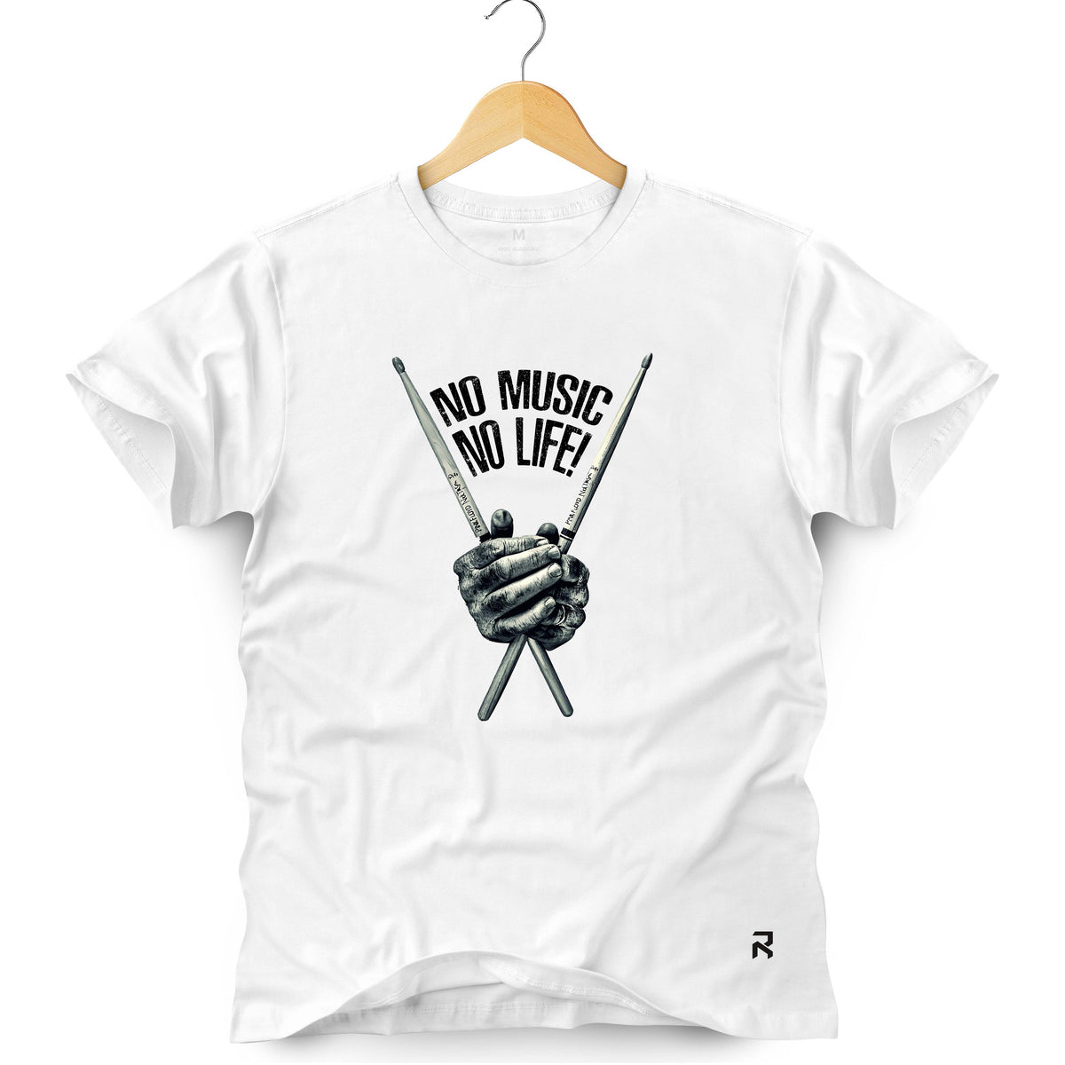 Camiseta Masculina No Music No Life